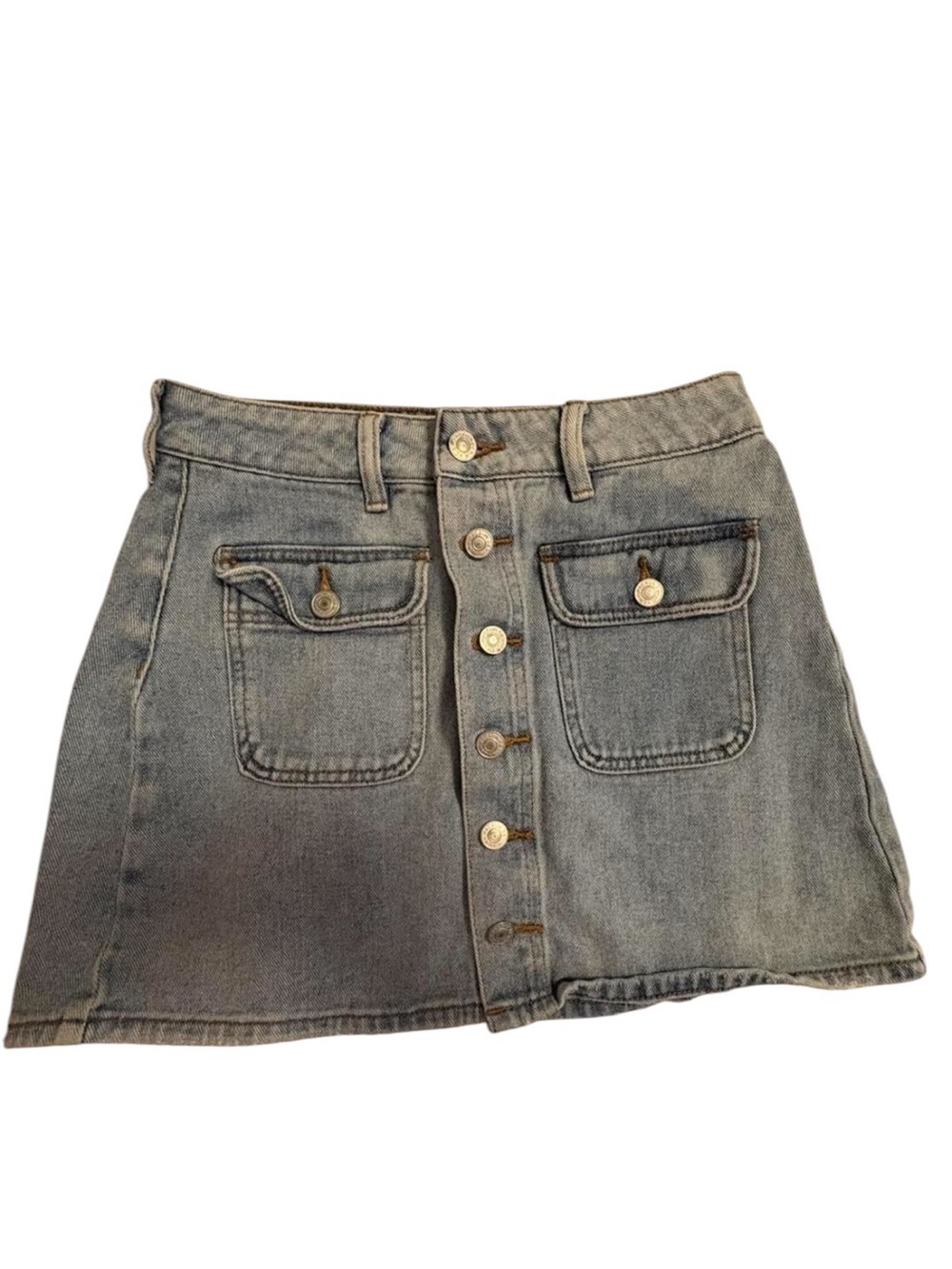 Pacsun Denim Mini Skirt Coastal Cowgirl Festival Boho Indie Sleaze Summer Sz 25